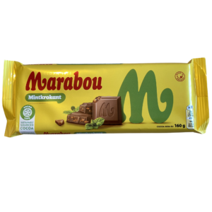 Marabou piimašokolaad piparmündikaramelliga, 160 g
